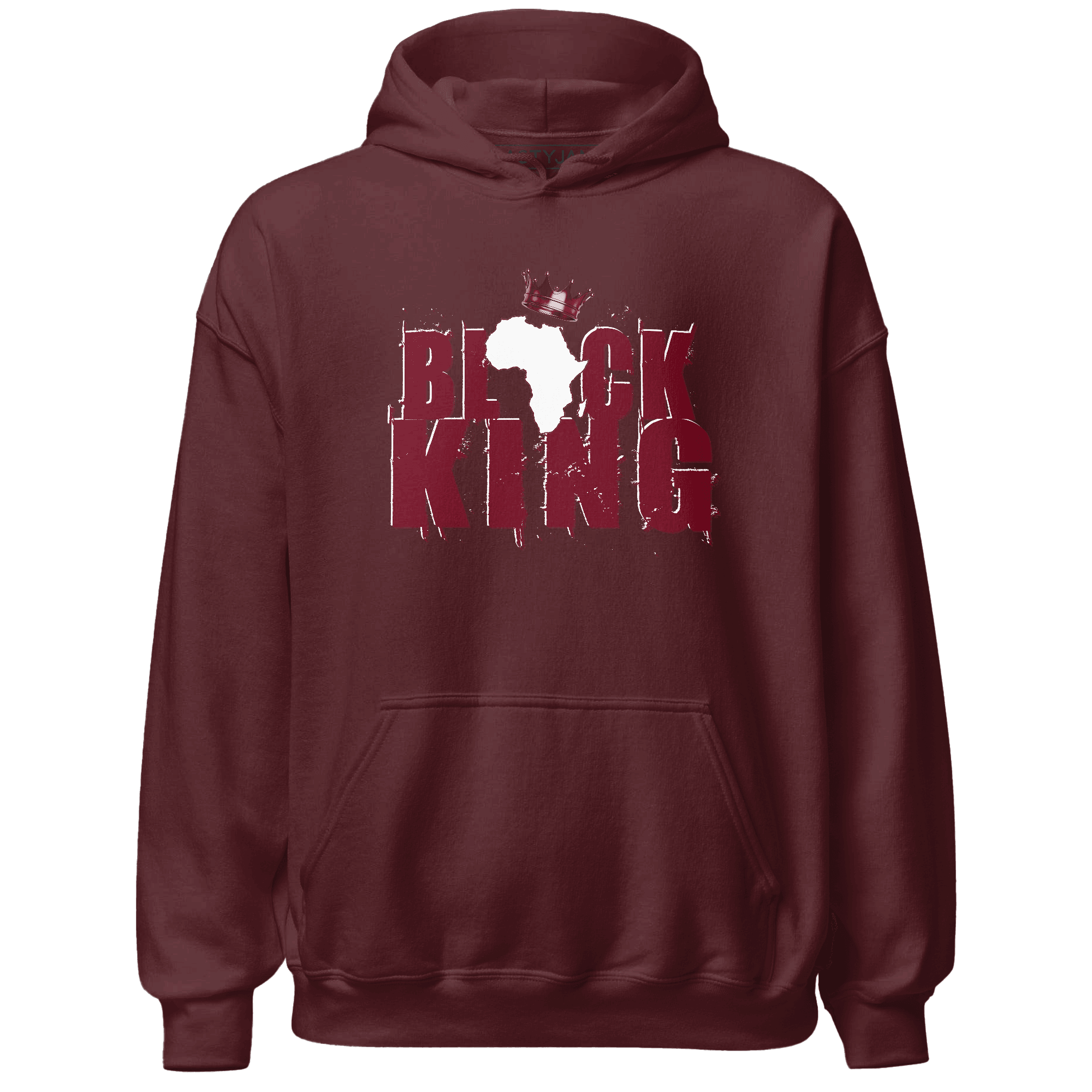 High White Team Red 1s Hoodie Match Black Queen Crown - NastyJamz