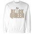 Latte 1s Sweatshirt Match Black Queen Crown - NastyJamz