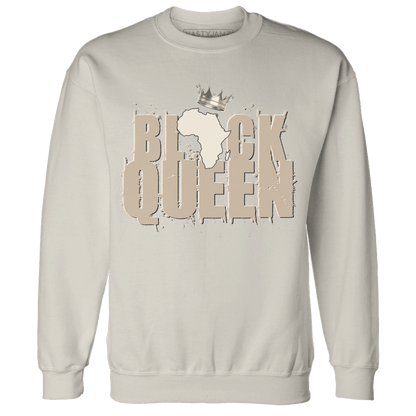 Latte 1s Sweatshirt Match Black Queen Crown - NastyJamz