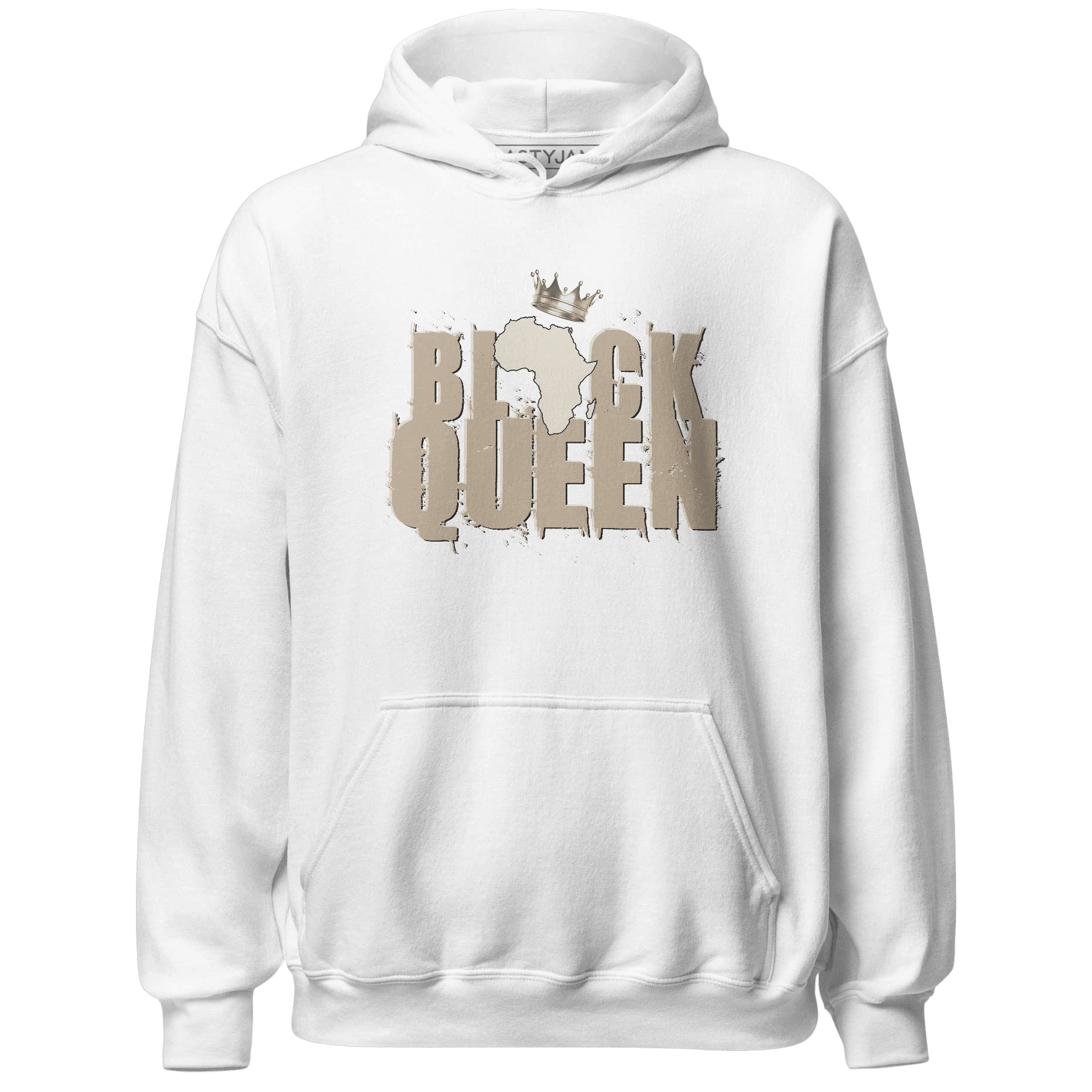 Latte 1s Hoodie Match Black Queen Crown - NastyJamz