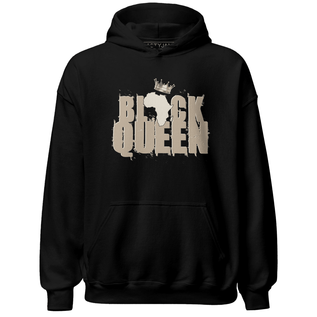 Latte 1s Hoodie Match Black Queen Crown - NastyJamz