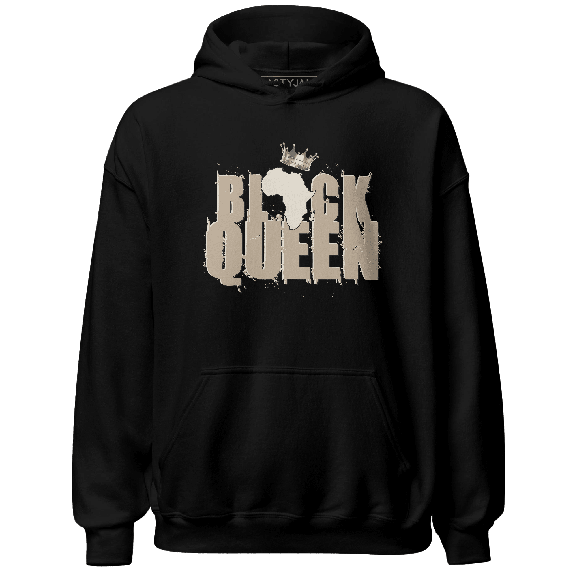 Latte 1s Hoodie Match Black Queen Crown - NastyJamz