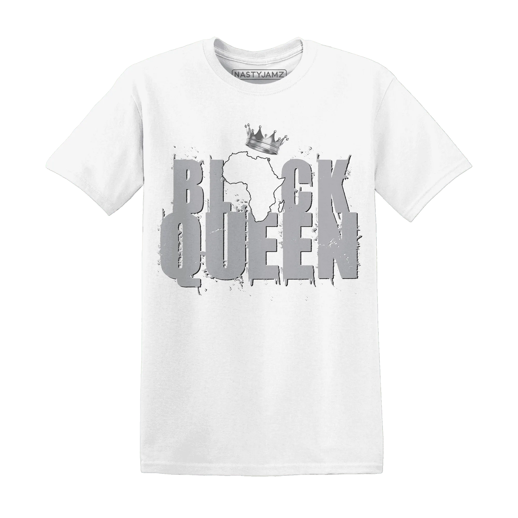 Wolf-Grey-1s-T-Shirt-Match-Black-Queen-Crown