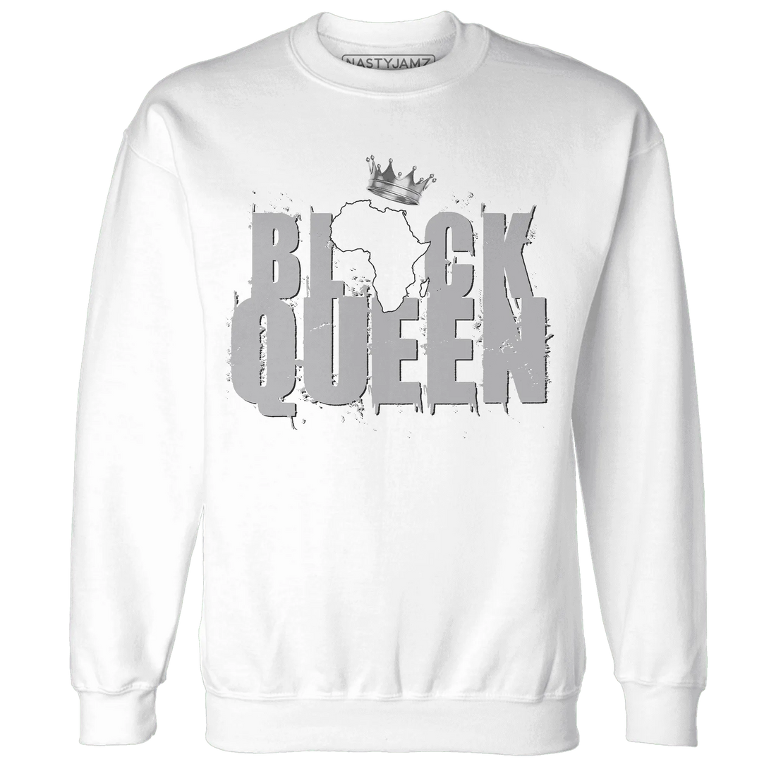 Wolf-Grey-1s-Sweatshirt-Match-Black-Queen-Crown