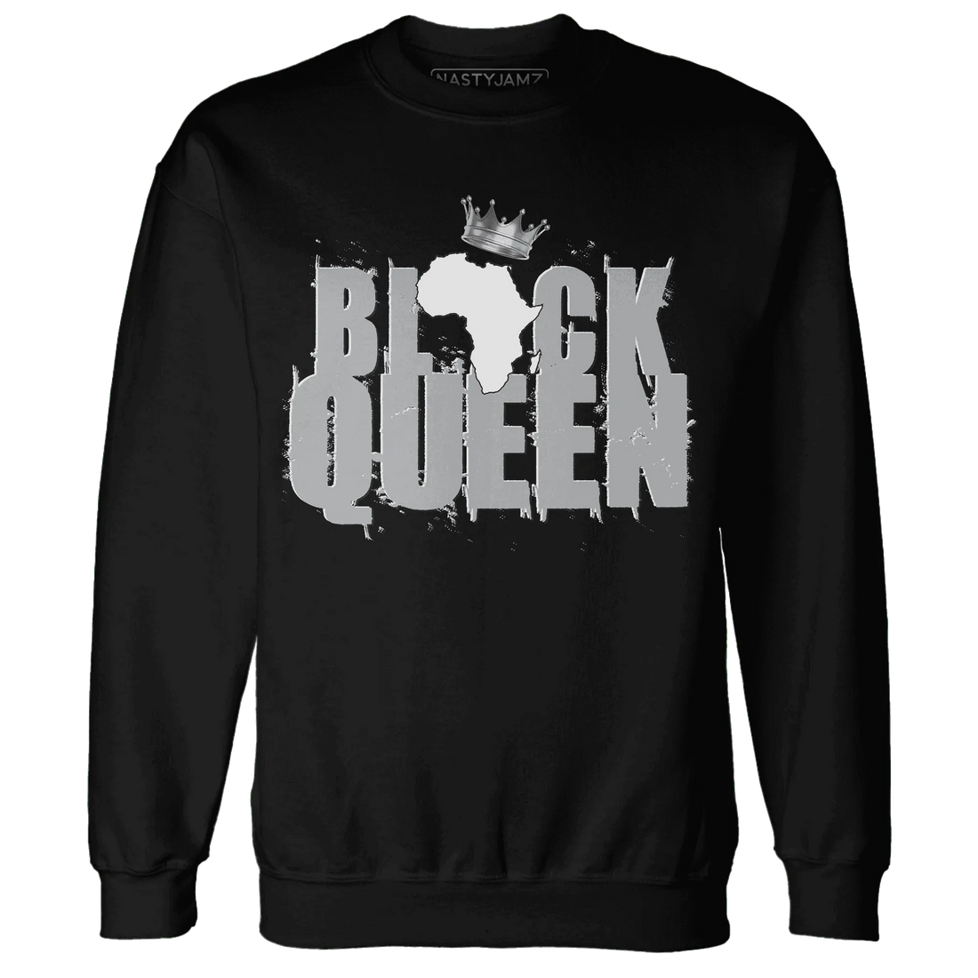 Wolf-Grey-1s-Sweatshirt-Match-Black-Queen-Crown