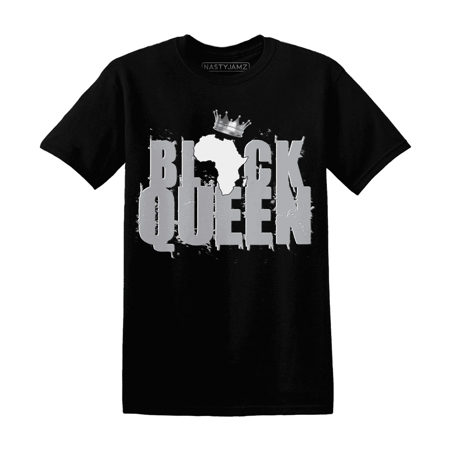 Wolf-Grey-1s-T-Shirt-Match-Black-Queen-Crown