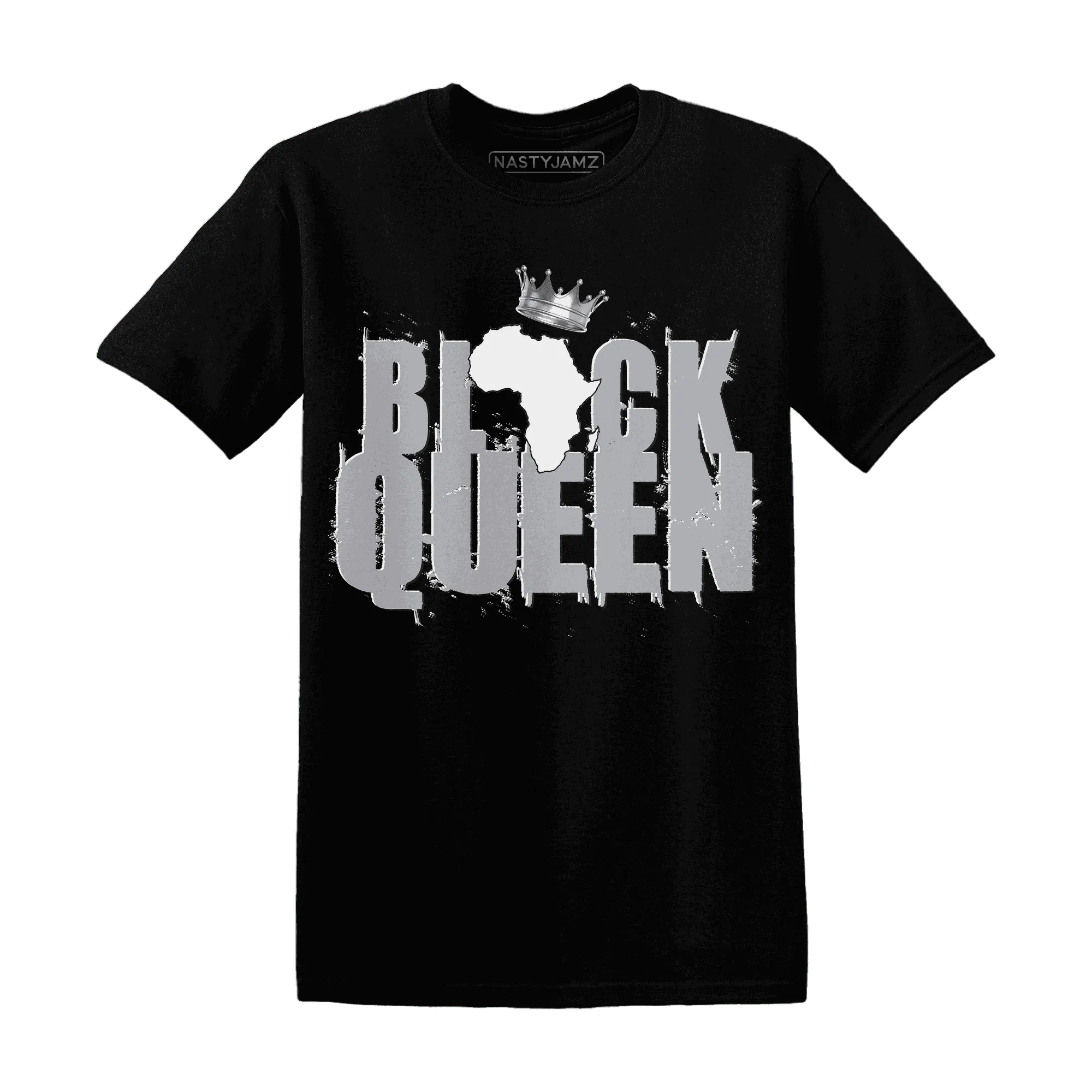 Wolf-Grey-1s-T-Shirt-Match-Black-Queen-Crown