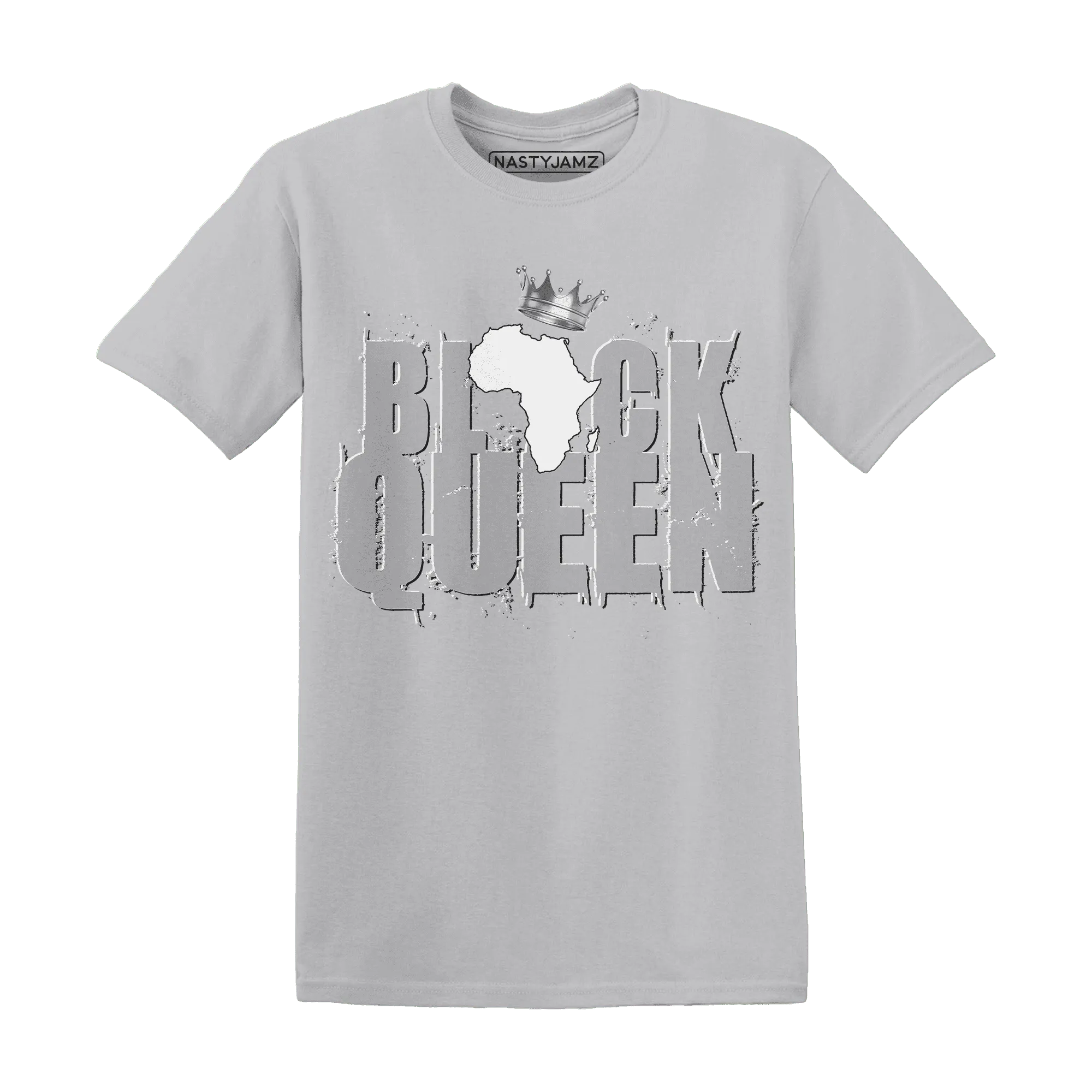 Wolf-Grey-1s-T-Shirt-Match-Black-Queen-Crown