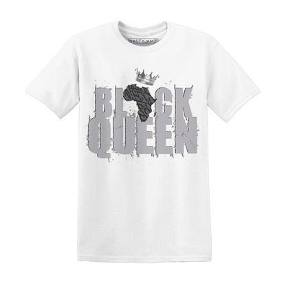 Cement-Grey-3s-T-Shirt-Match-Black-Queen-Crown