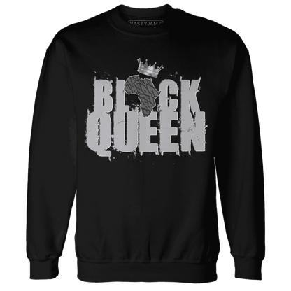 Cement-Grey-3s-Sweatshirt-Match-Black-Queen-Crown