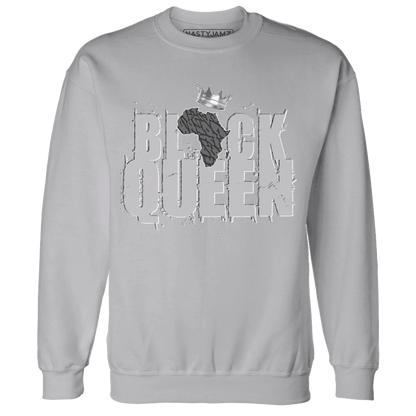 Cement-Grey-3s-Sweatshirt-Match-Black-Queen-Crown