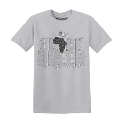 Cement-Grey-3s-T-Shirt-Match-Black-Queen-Crown
