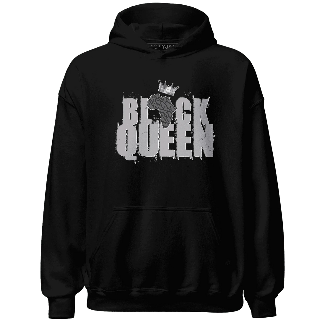 Cement-Grey-3s-Hoodie-Match-Black-Queen-Crown