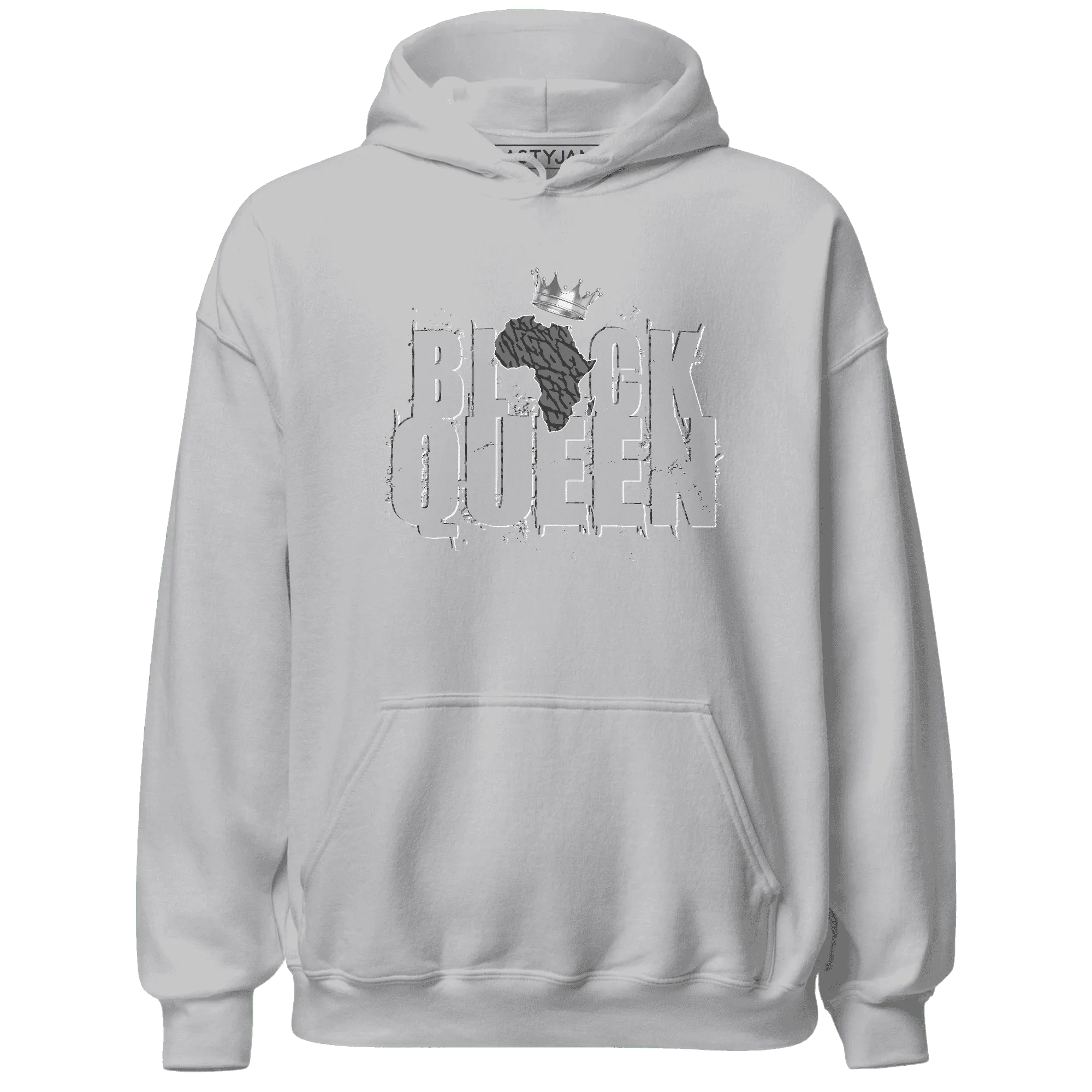 Cement-Grey-3s-Hoodie-Match-Black-Queen-Crown