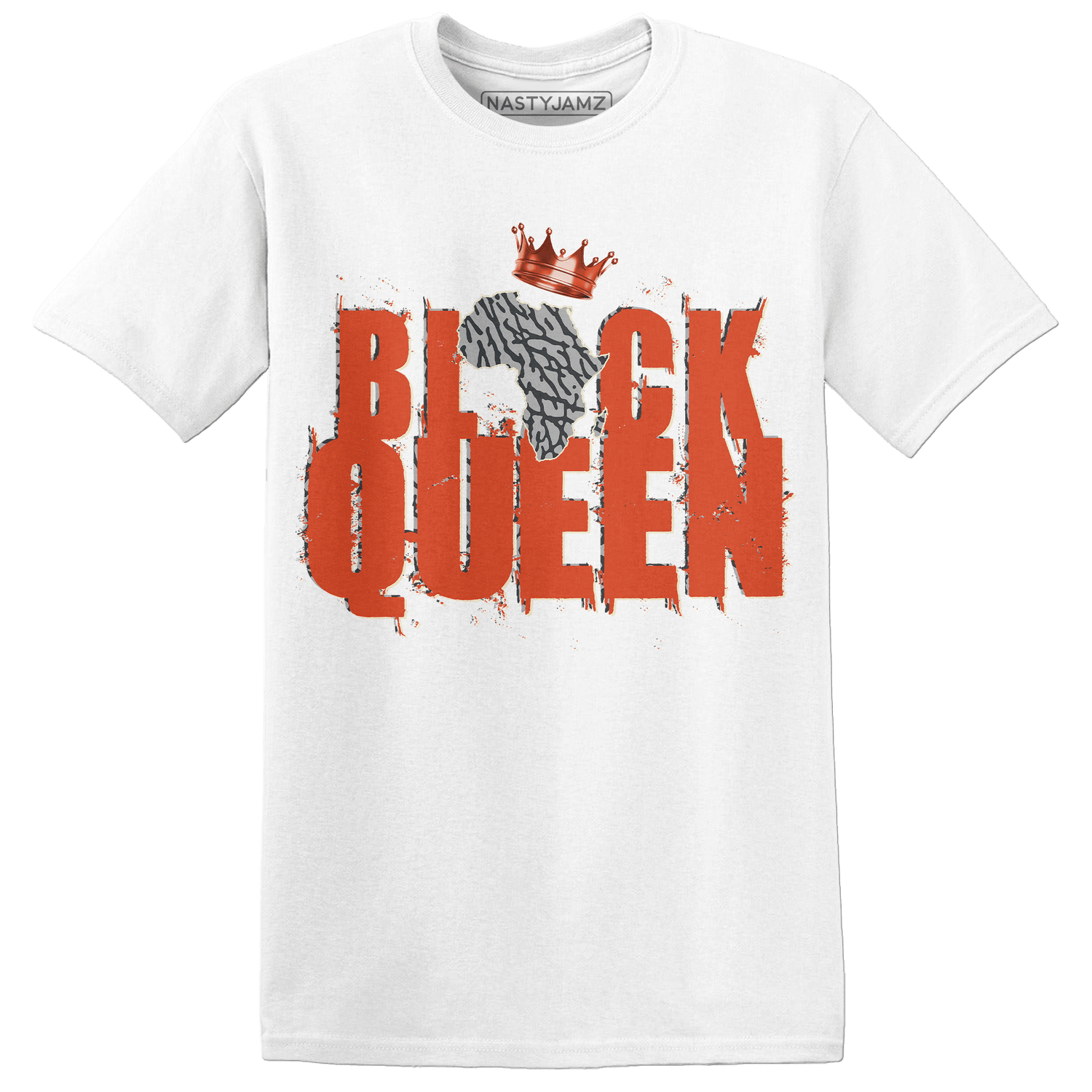 Georgia Peach 3s T Shirt Match Black Queen Crown - NastyJamz
