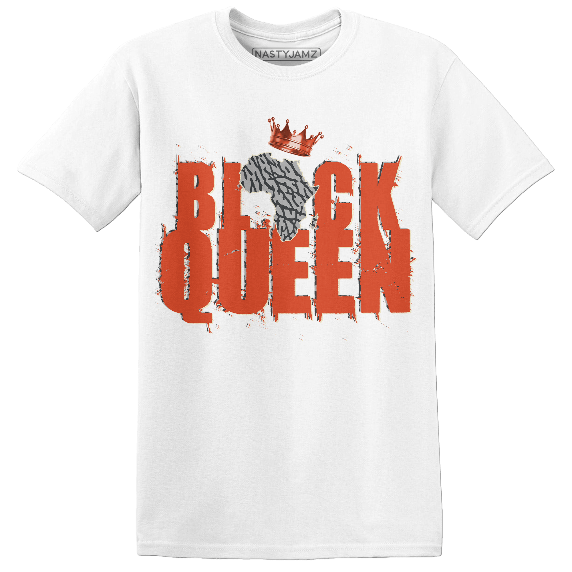 Georgia Peach 3s T Shirt Match Black Queen Crown - NastyJamz