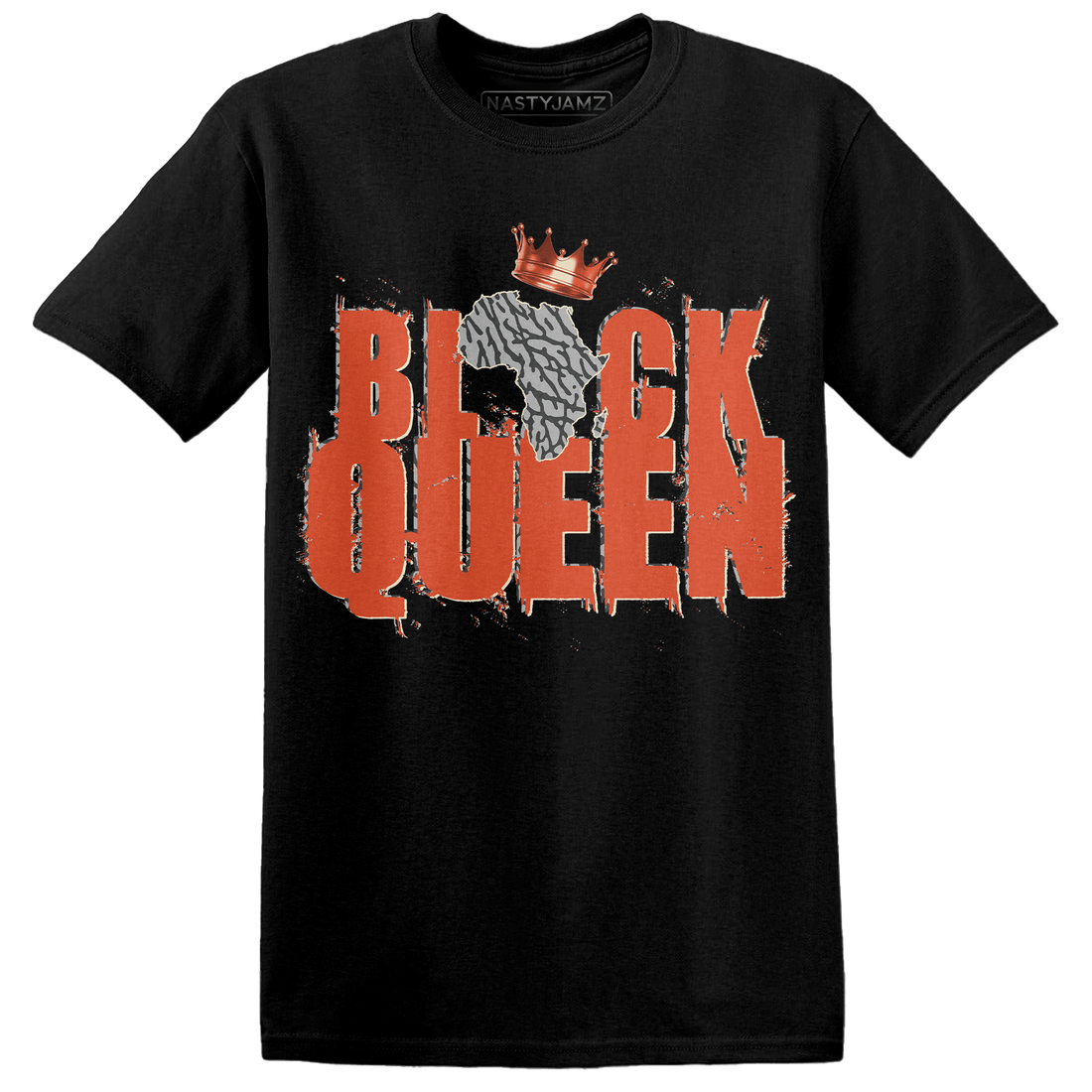 Georgia Peach 3s T Shirt Match Black Queen Crown - NastyJamz