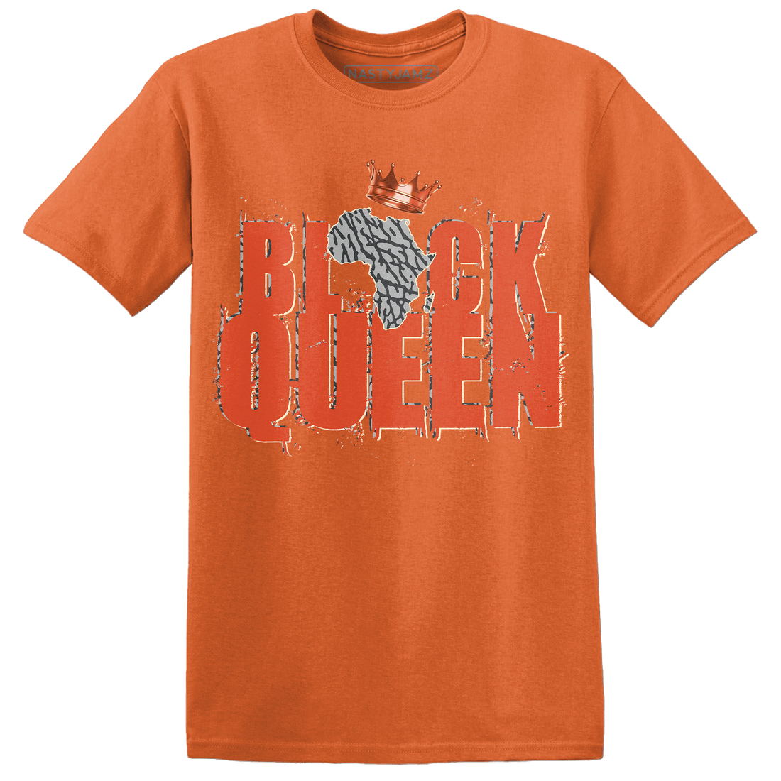 Georgia Peach 3s T Shirt Match Black Queen Crown - NastyJamz