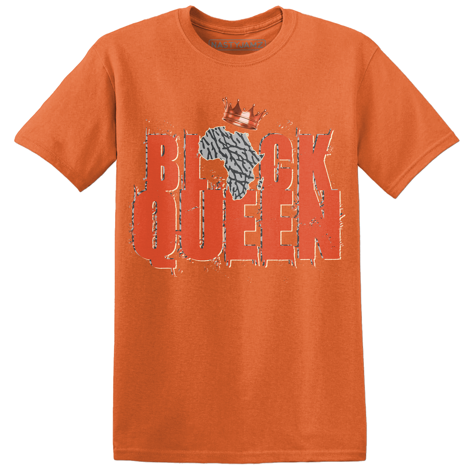 Georgia Peach 3s T Shirt Match Black Queen Crown - NastyJamz