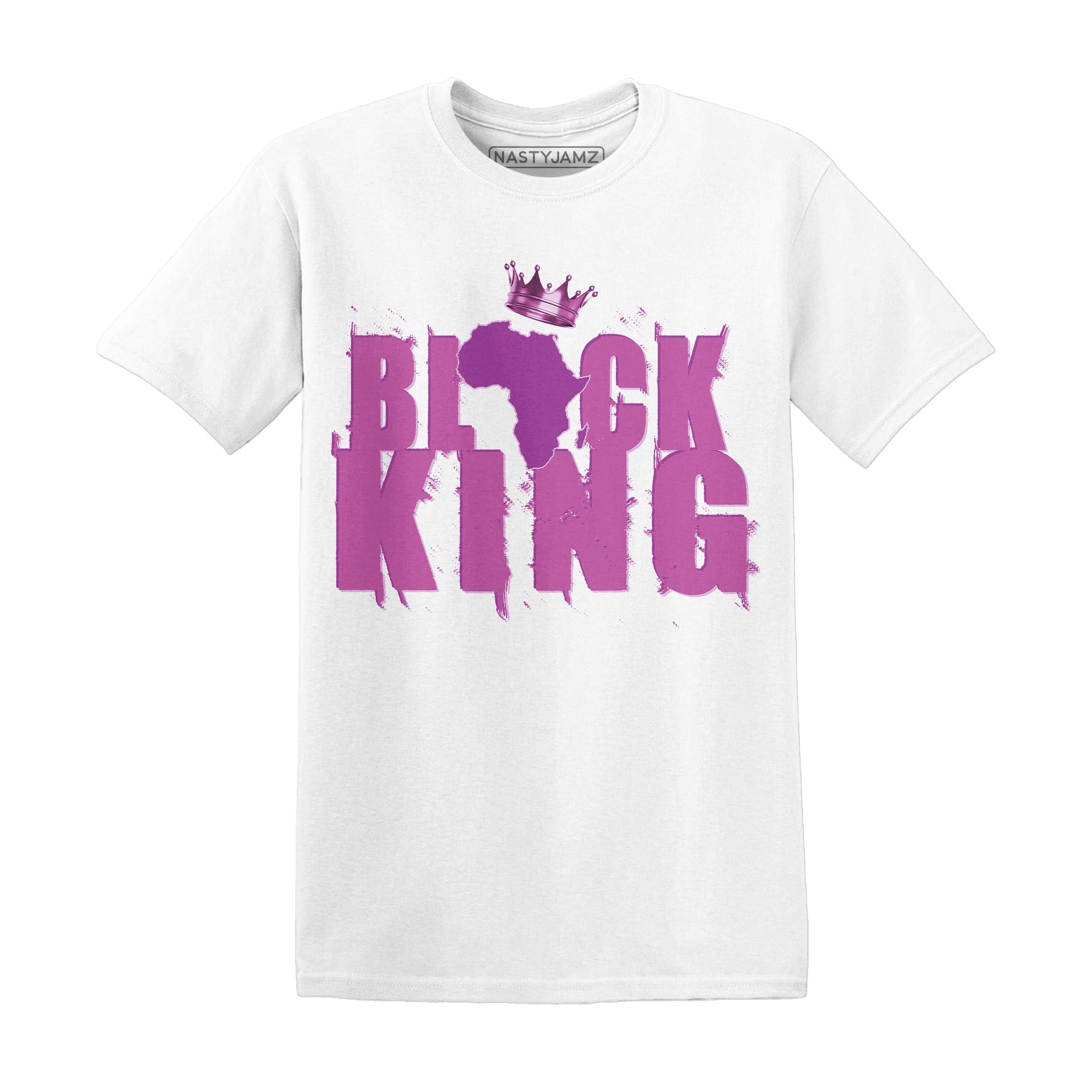 GS Hyper Violet 4s T Shirt Match Black Queen Crown - NastyJamz