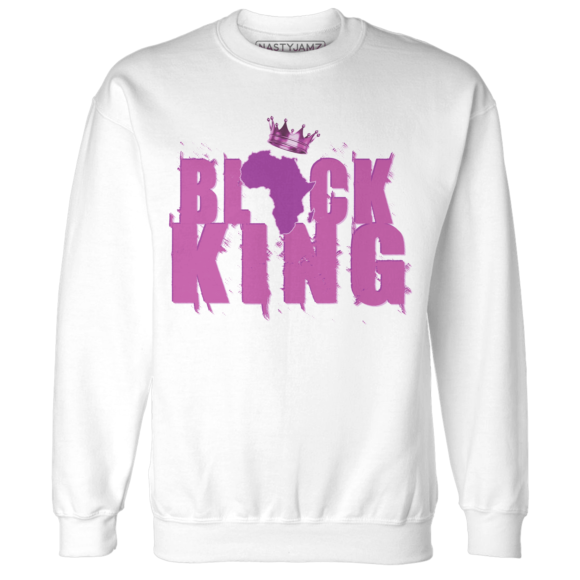 GS Hyper Violet 4s Sweatshirt Match Black Queen Crown - NastyJamz