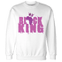 GS Hyper Violet 4s Sweatshirt Match Black Queen Crown - NastyJamz