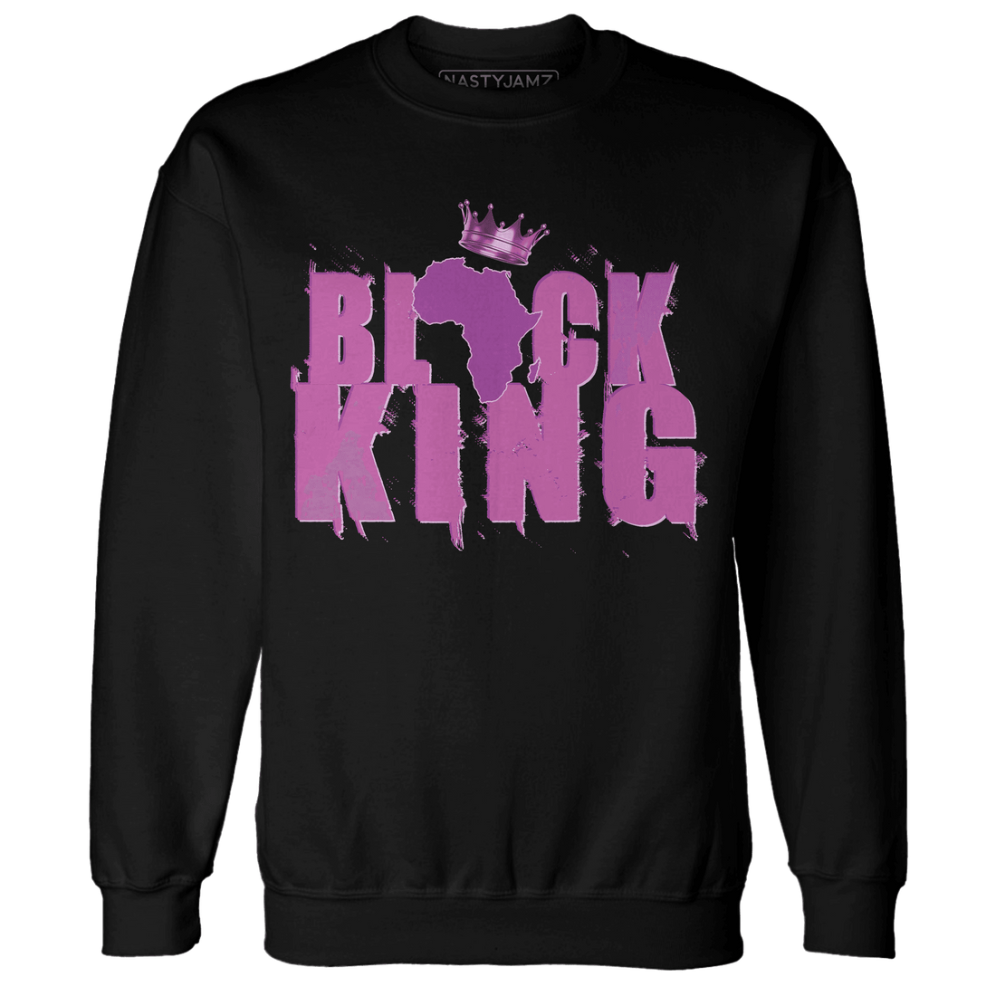 GS Hyper Violet 4s Sweatshirt Match Black Queen Crown - NastyJamz
