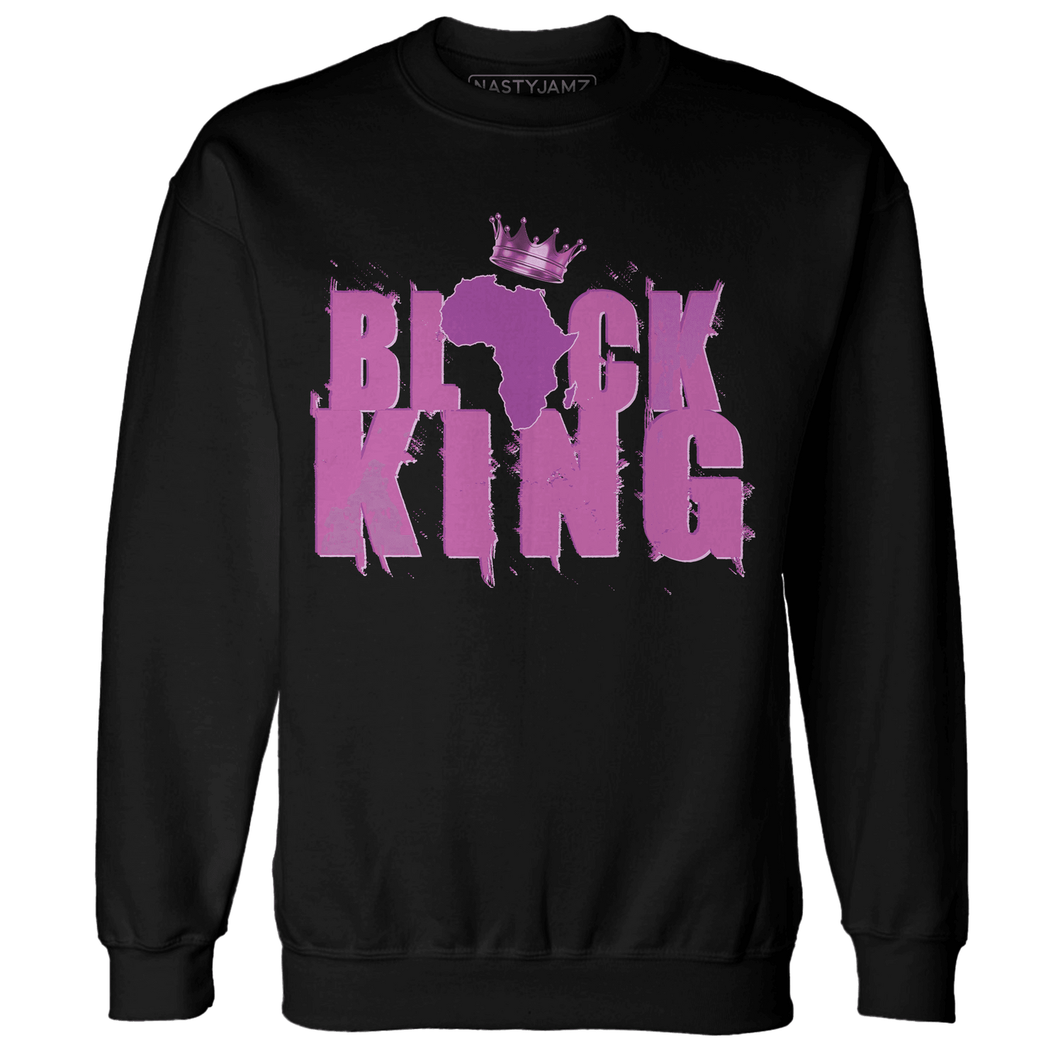GS Hyper Violet 4s Sweatshirt Match Black Queen Crown - NastyJamz