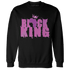 GS Hyper Violet 4s Sweatshirt Match Black Queen Crown - NastyJamz