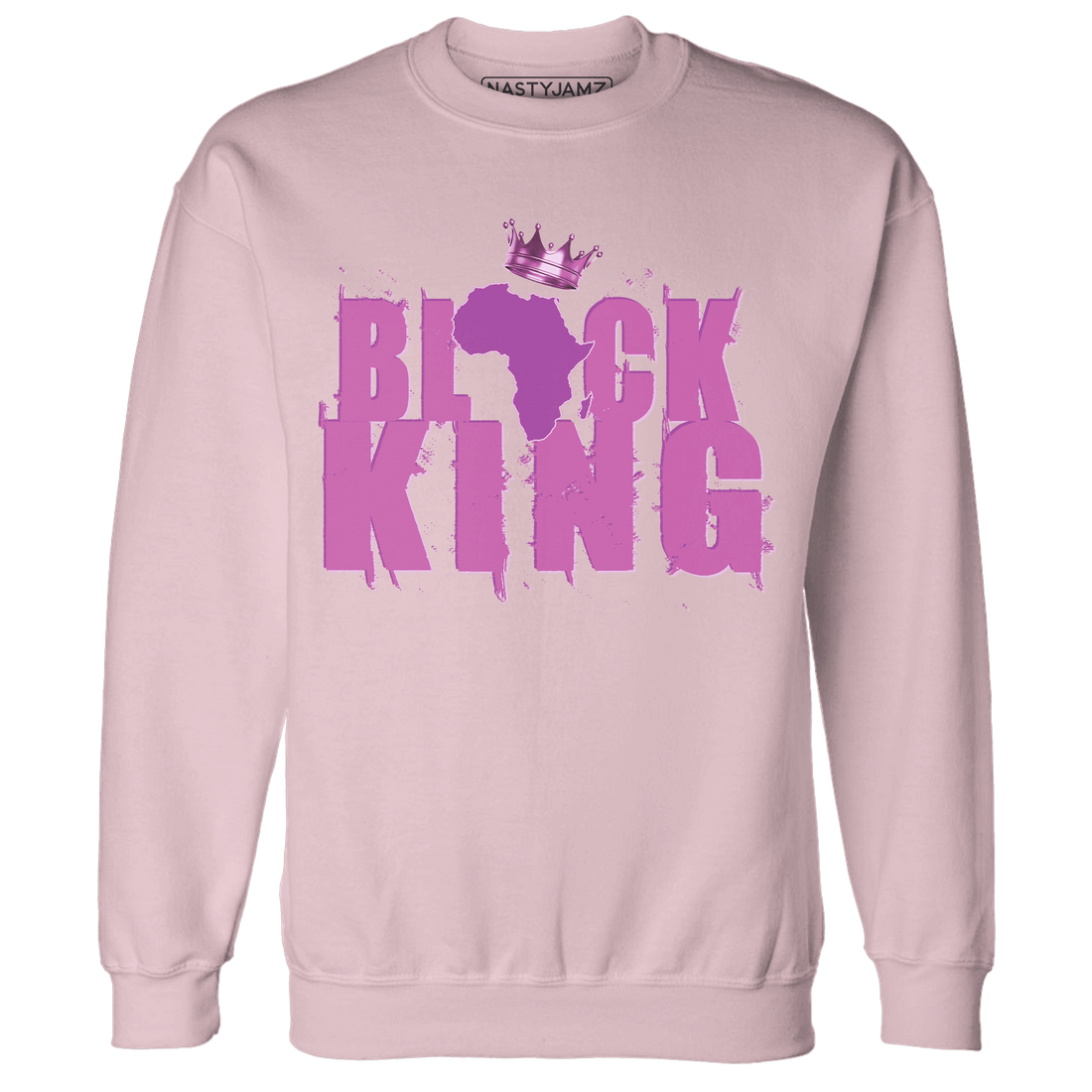 GS Hyper Violet 4s Sweatshirt Match Black Queen Crown - NastyJamz