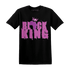 GS Hyper Violet 4s T Shirt Match Black Queen Crown - NastyJamz