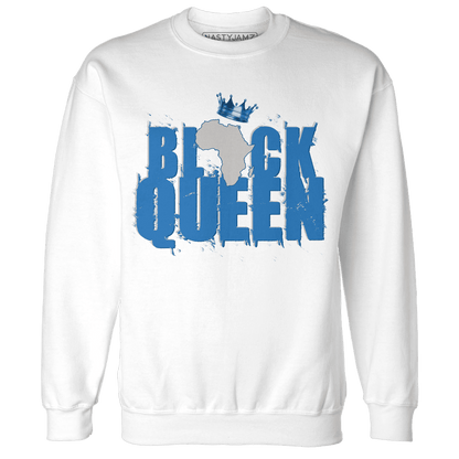 Industrial Blue 4s Sweatshirt Match Black Queen Crown - NastyJamz