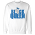 Industrial Blue 4s Sweatshirt Match Black Queen Crown - NastyJamz