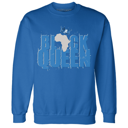 Industrial Blue 4s Sweatshirt Match Black Queen Crown - NastyJamz