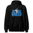 Industrial Blue 4s Hoodie Match Black Queen Crown - NastyJamz