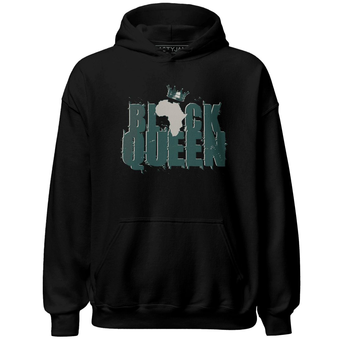 Oxidized Green 4s Hoodie Match Black Queen Crown - NastyJamz