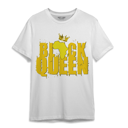 Vivid Sulfur 4s T Shirt Match Black Queen Crown - NastyJamz