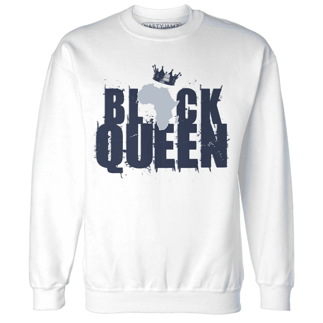 White-Navy-6s-Sweatshirt-Match-Black-Queen-Crown