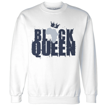 White-Navy-6s-Sweatshirt-Match-Black-Queen-Crown