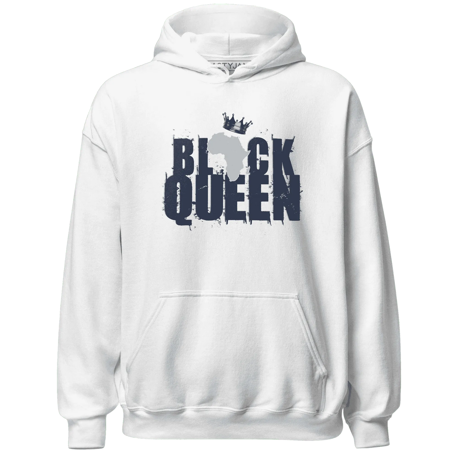 White-Navy-6s-Hoodie-Match-Black-Queen-Crown