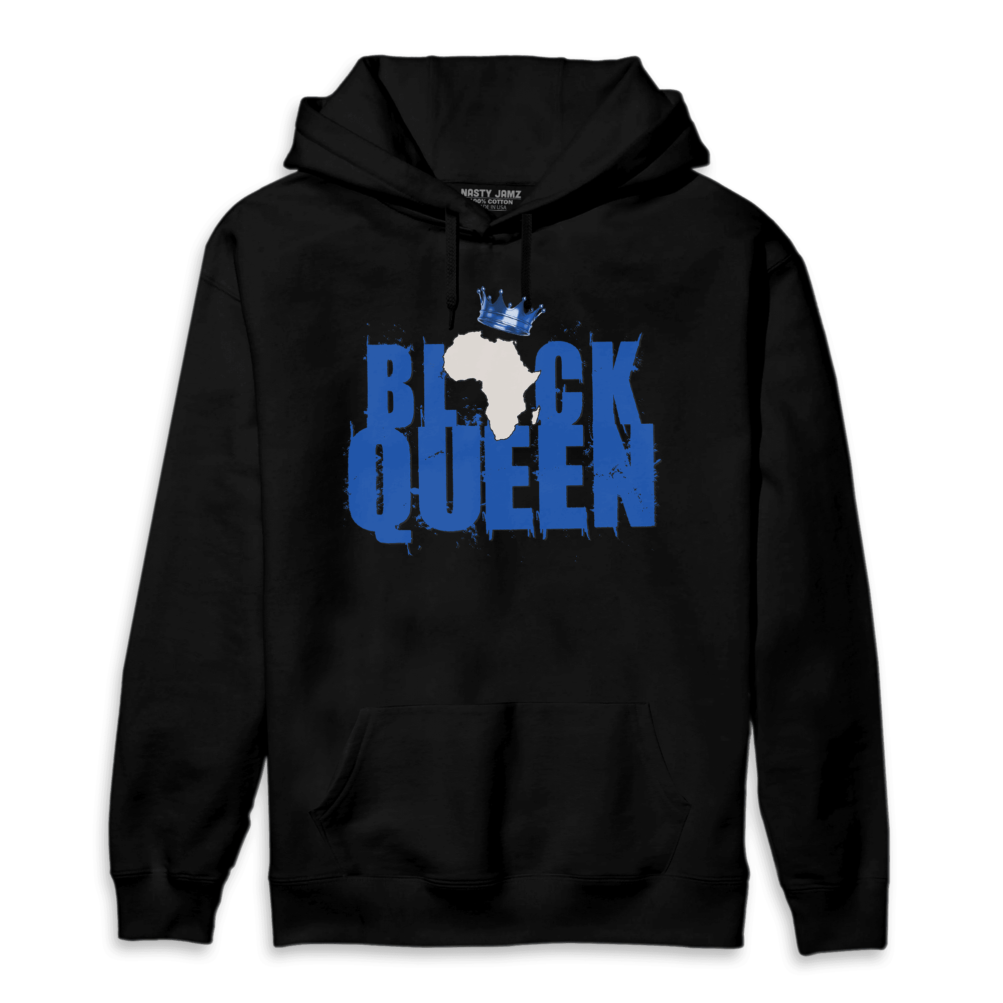 Air Max 1 86 Royal Hoodie Match Black Queen Crown - NastyJamz