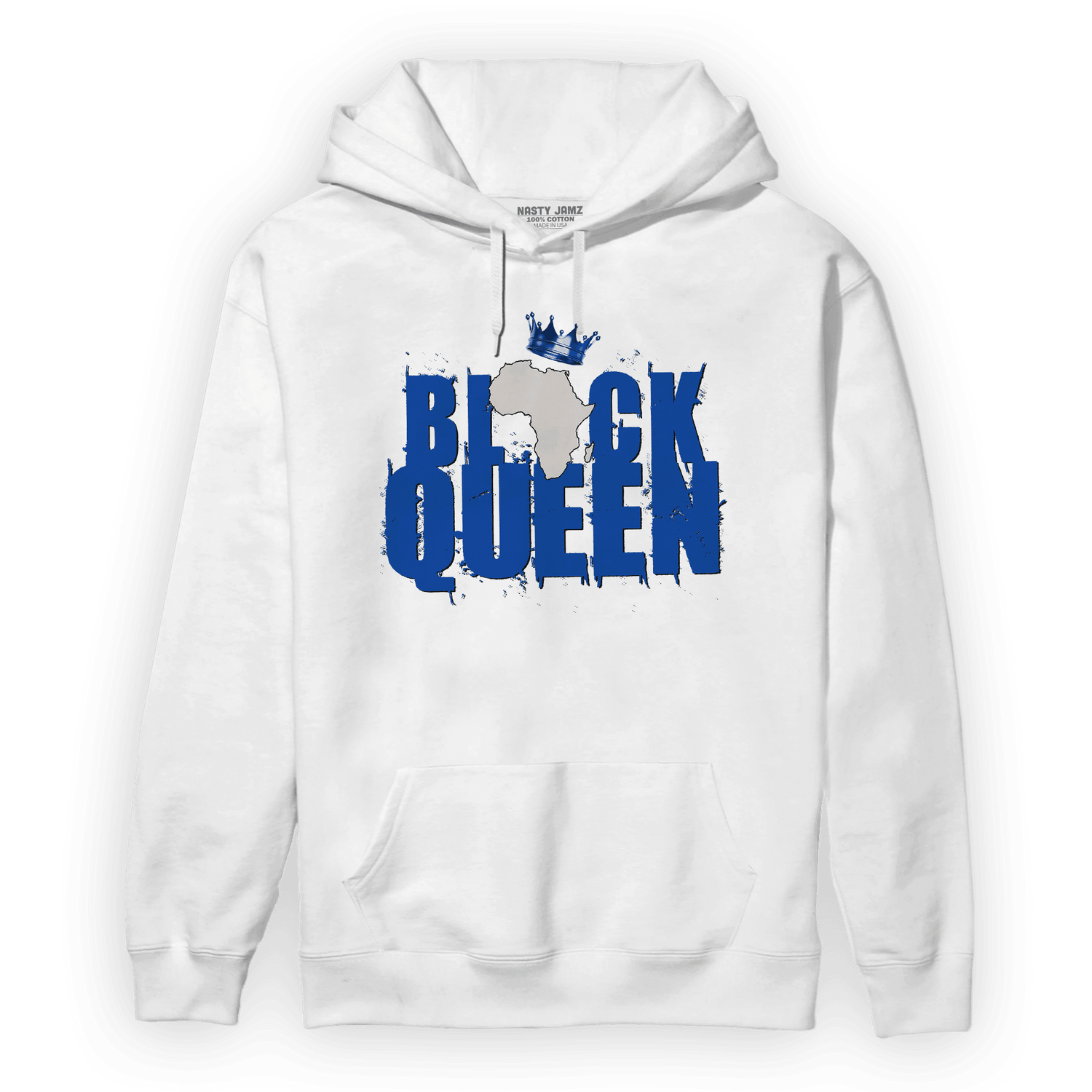 Air Max 1 86 Royal Hoodie Match Black Queen Crown - NastyJamz