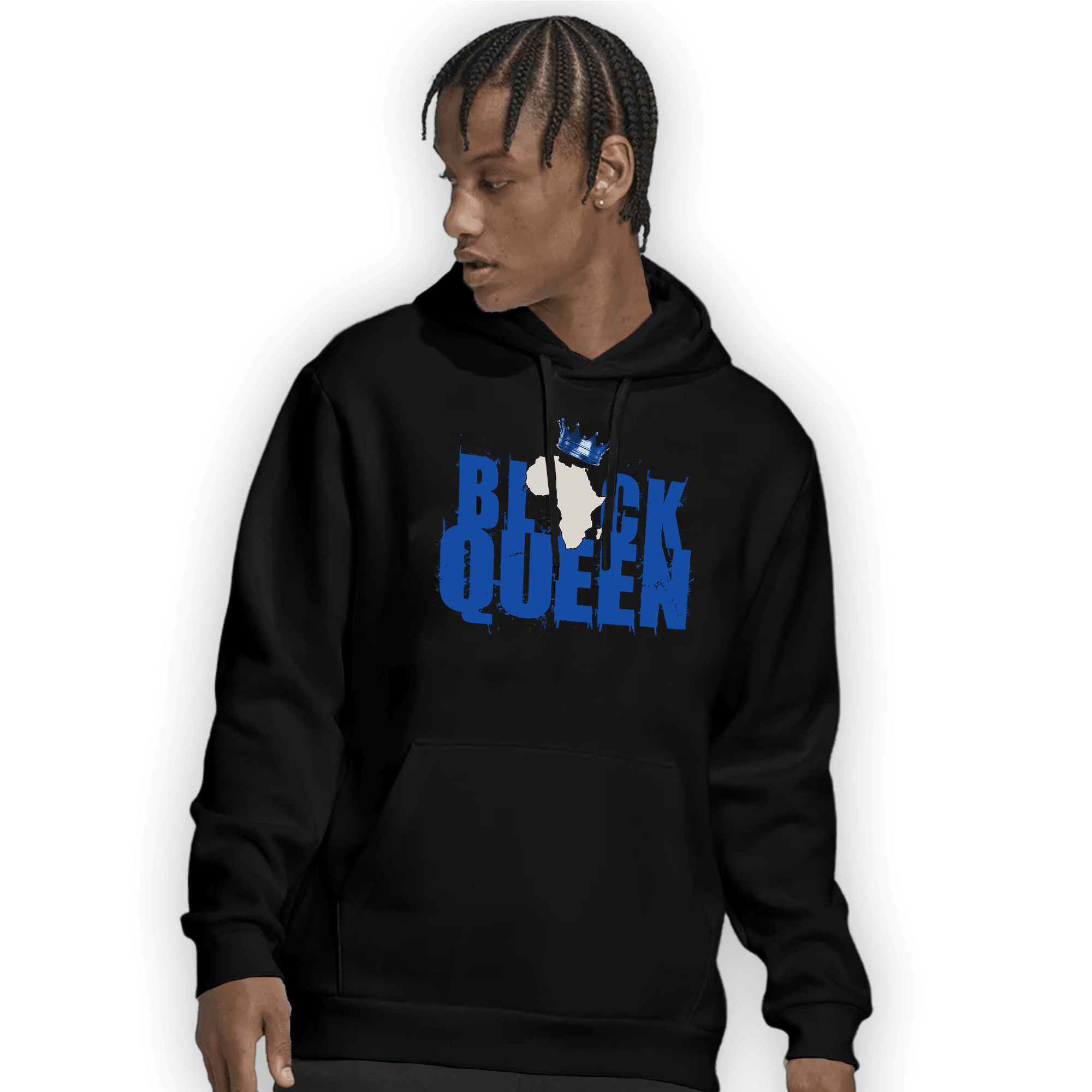 Air Max 1 86 Royal Hoodie Match Black Queen Crown - NastyJamz