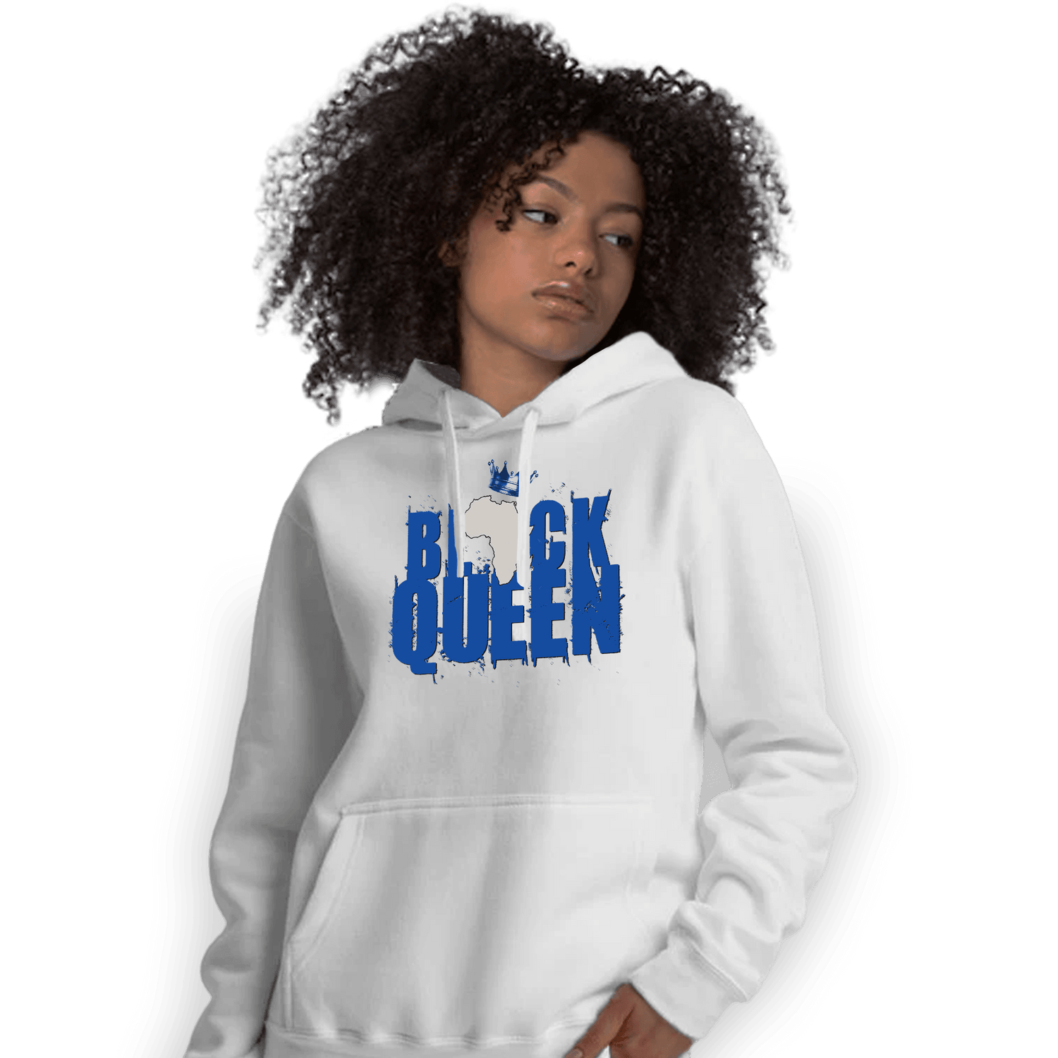 Air Max 1 86 Royal Hoodie Match Black Queen Crown - NastyJamz
