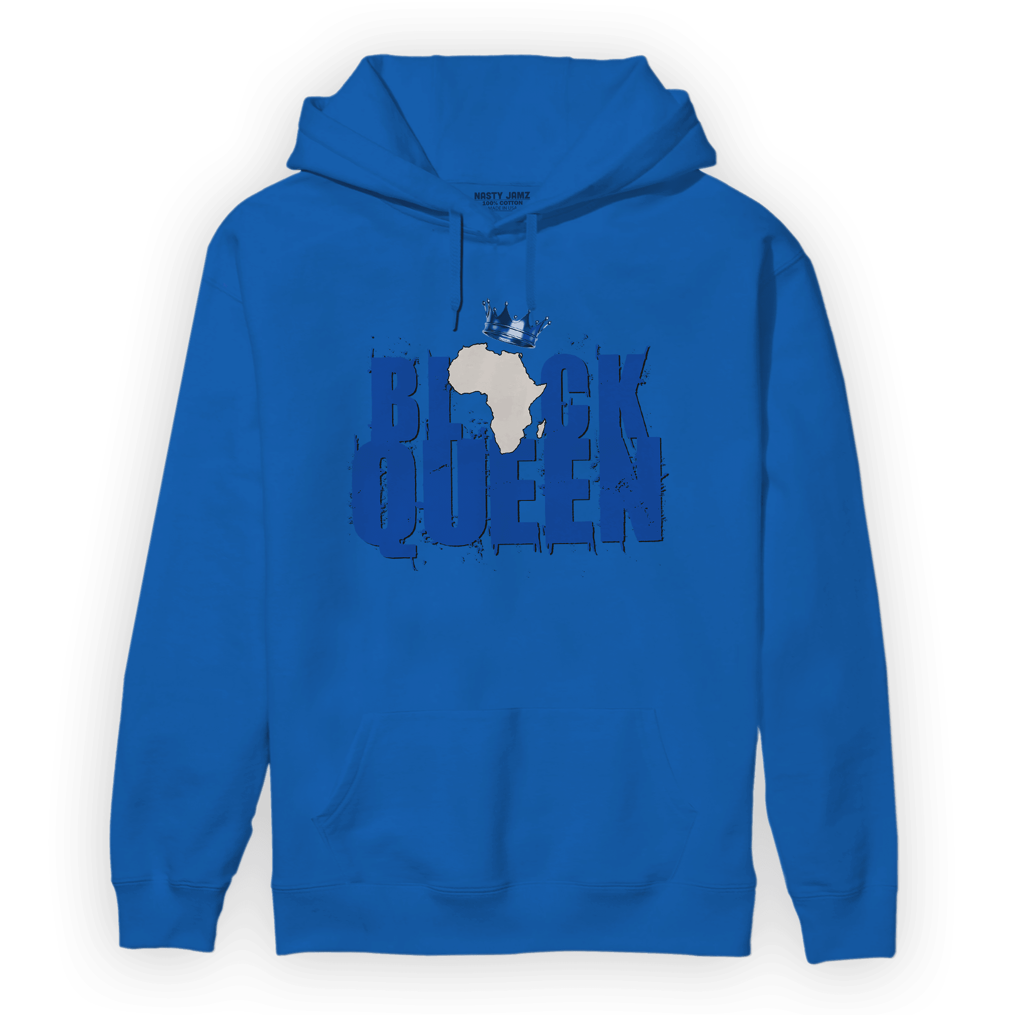 Air Max 1 86 Royal Hoodie Match Black Queen Crown - NastyJamz