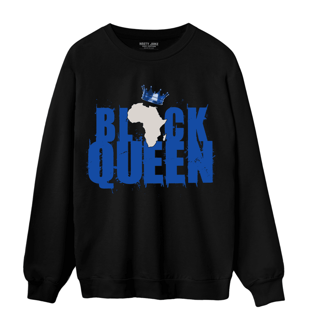 Air Max 1 86 Royal Sweatshirt Match Black Queen Crown - NastyJamz