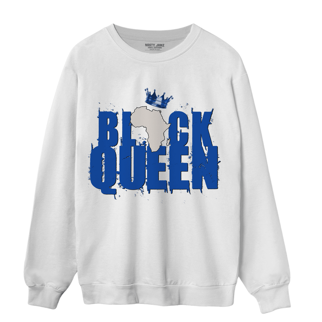 Air Max 1 86 Royal Sweatshirt Match Black Queen Crown - NastyJamz