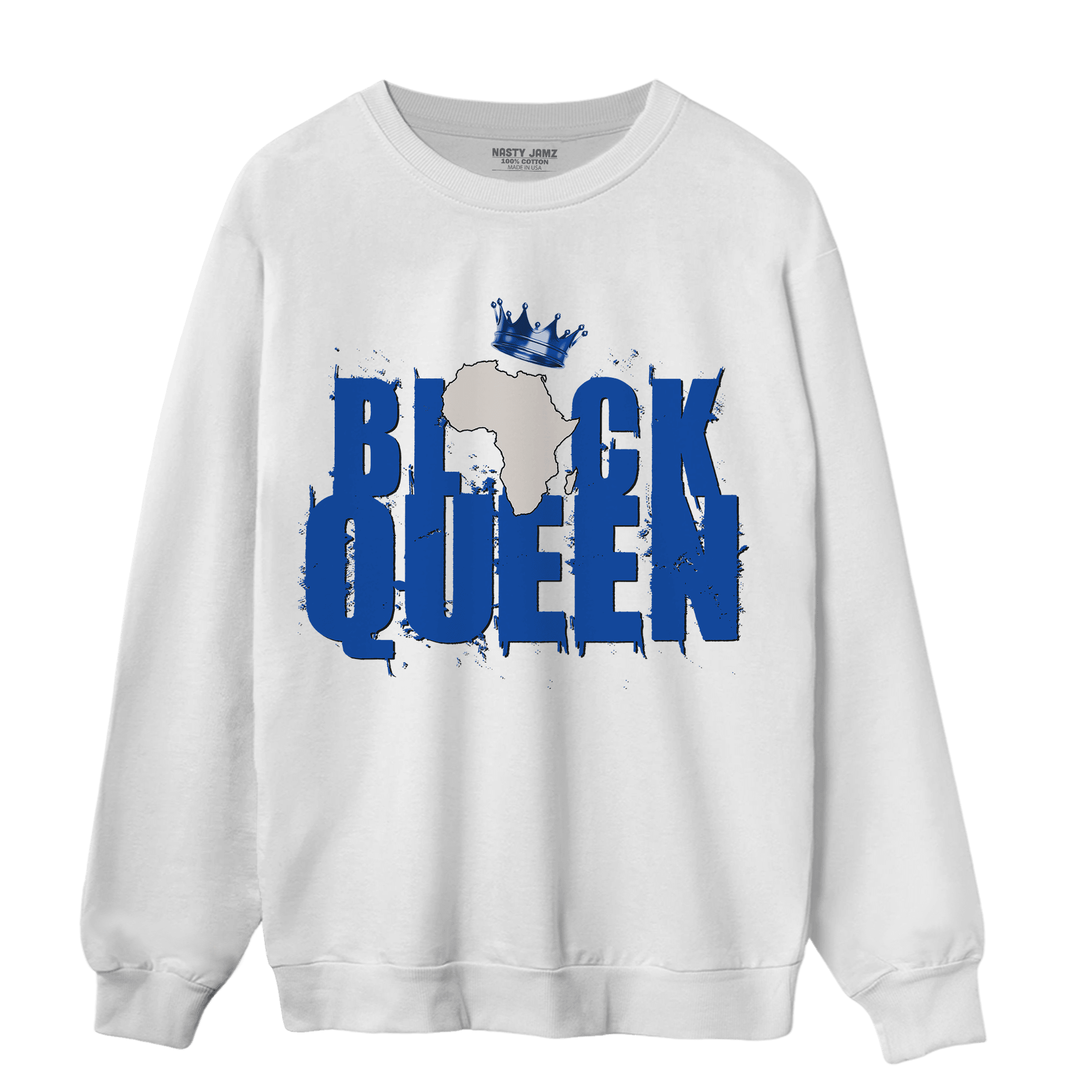 Air Max 1 86 Royal Sweatshirt Match Black Queen Crown - NastyJamz