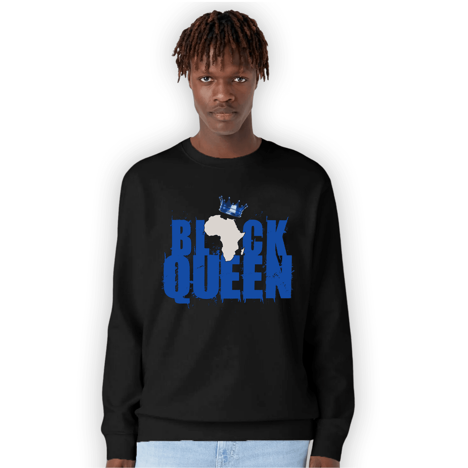 Air Max 1 86 Royal Sweatshirt Match Black Queen Crown - NastyJamz