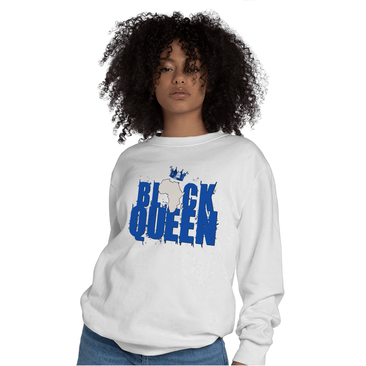 Air Max 1 86 Royal Sweatshirt Match Black Queen Crown - NastyJamz